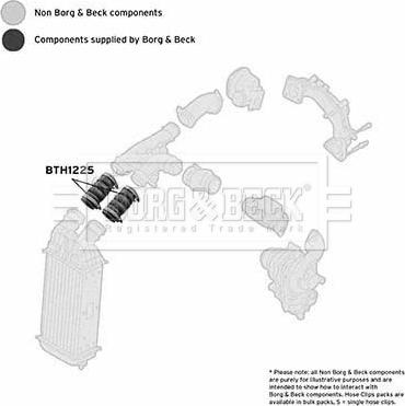 Borg & Beck BTH1225 - Flessibile aria alimentazione autozon.pro