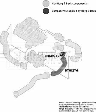 Borg & Beck BTH1276 - Flessibile aria alimentazione autozon.pro