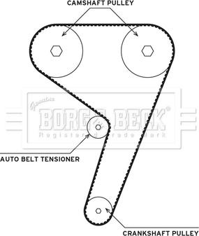 Borg & Beck BTW1058 - Pompa acqua + Kit cinghie dentate autozon.pro