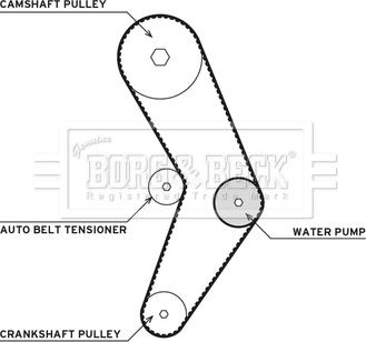 Borg & Beck BTW1079 - Pompa acqua + Kit cinghie dentate autozon.pro