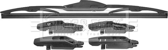 Borg & Beck BW14R.10 - Spazzola tergi autozon.pro