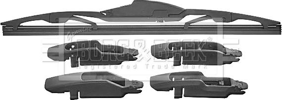 Borg & Beck BW12R.10 - Spazzola tergi autozon.pro