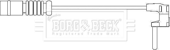 Borg & Beck BWL3002 - Contatto segnalazione, Usura past. freno / mat. d'attrito autozon.pro