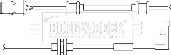 Borg & Beck BWL3014 - Contatto segnalazione, Usura past. freno / mat. d'attrito autozon.pro