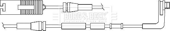 Borg & Beck BWL3011 - Contatto segnalazione, Usura past. freno / mat. d'attrito autozon.pro