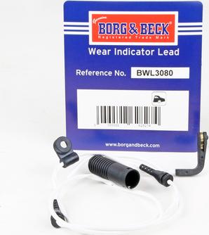 Borg & Beck BWL3080 - Contatto segnalazione, Usura past. freno / mat. d'attrito autozon.pro