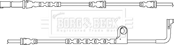 Borg & Beck BWL3034 - Contatto segnalazione, Usura past. freno / mat. d'attrito autozon.pro