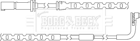 Borg & Beck BWL3035 - Contatto segnalazione, Usura past. freno / mat. d'attrito autozon.pro