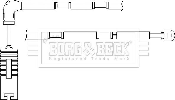 Borg & Beck BWL3036 - Contatto segnalazione, Usura past. freno / mat. d'attrito autozon.pro