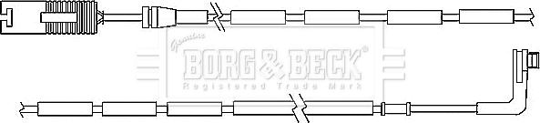 Borg & Beck BWL3037 - Contatto segnalazione, Usura past. freno / mat. d'attrito autozon.pro