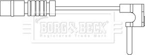 Borg & Beck BWL3072 - Contatto segnalazione, Usura past. freno / mat. d'attrito autozon.pro