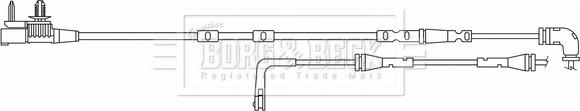 Borg & Beck BWL3191 - Contatto segnalazione, Usura past. freno / mat. d'attrito autozon.pro