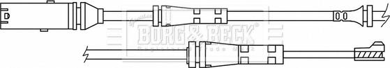 Borg & Beck BWL3193 - Contatto segnalazione, Usura past. freno / mat. d'attrito autozon.pro