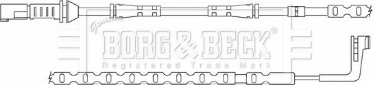 Borg & Beck BWL3159 - Contatto segnalazione, Usura past. freno / mat. d'attrito autozon.pro