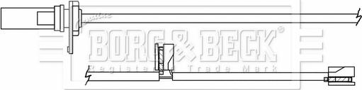 Borg & Beck BWL3161 - Contatto segnalazione, Usura past. freno / mat. d'attrito autozon.pro