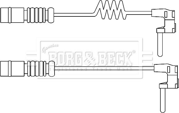 Borg & Beck BWL3103 - Contatto segnalazione, Usura past. freno / mat. d'attrito autozon.pro