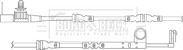 Borg & Beck BWL3119 - Contatto segnalazione, Usura past. freno / mat. d'attrito autozon.pro