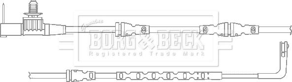 Borg & Beck BWL3118 - Contatto segnalazione, Usura past. freno / mat. d'attrito autozon.pro