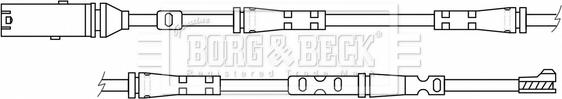 Borg & Beck BWL3189 - Contatto segnalazione, Usura past. freno / mat. d'attrito autozon.pro