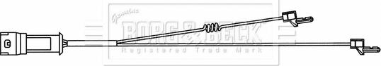 Borg & Beck BWL33097 - Contatto segnalazione, Usura past. freno / mat. d'attrito autozon.pro