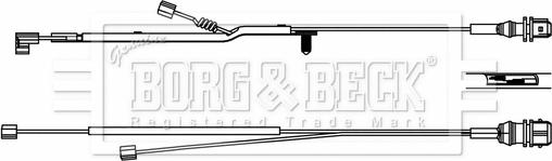 Borg & Beck BWL33085 - Contatto segnalazione, Usura past. freno / mat. d'attrito autozon.pro