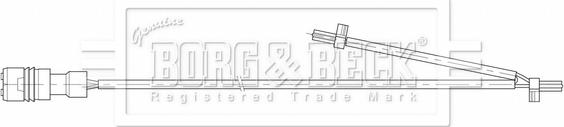 Borg & Beck BWL3204 - Contatto segnalazione, Usura past. freno / mat. d'attrito autozon.pro