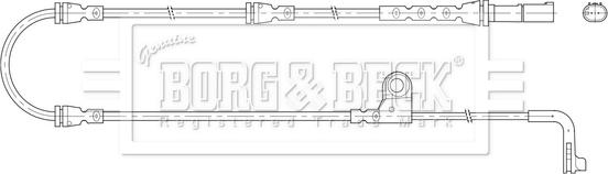 Borg & Beck BWL3206 - Contatto segnalazione, Usura past. freno / mat. d'attrito autozon.pro