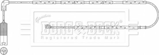 Borg & Beck BWL3208 - Contatto segnalazione, Usura past. freno / mat. d'attrito autozon.pro