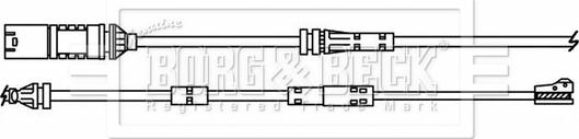 Borg & Beck BWL3216 - Contatto segnalazione, Usura past. freno / mat. d'attrito autozon.pro