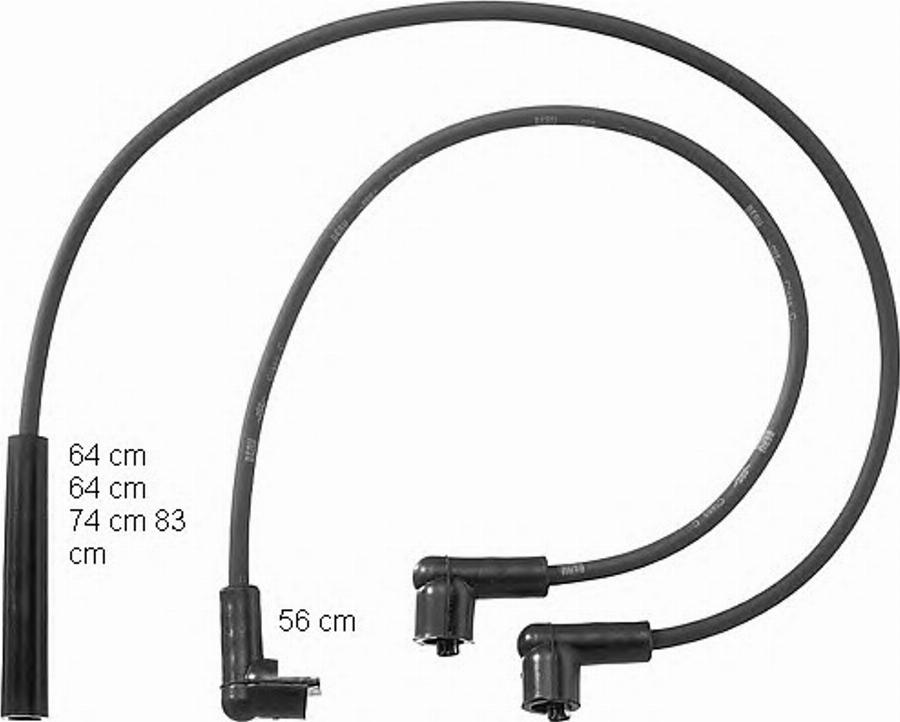 BorgWarner (BERU) 0 300 890 773 - Kit cavi accensione autozon.pro