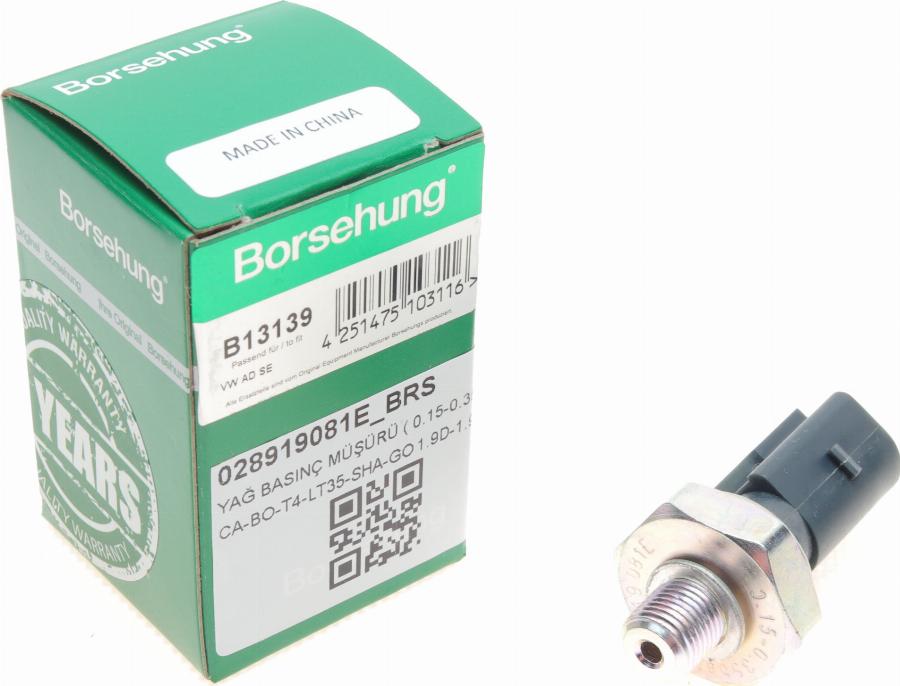 Borsehung B13139 - Sensore, Pressione olio autozon.pro