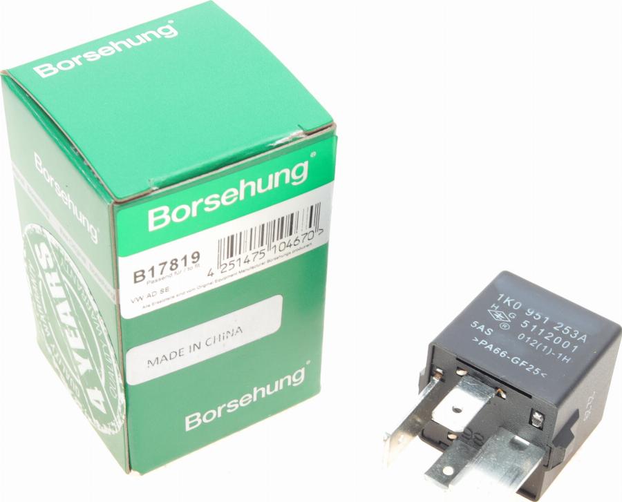 Borsehung B17819 - Relè, Pompa carburante autozon.pro