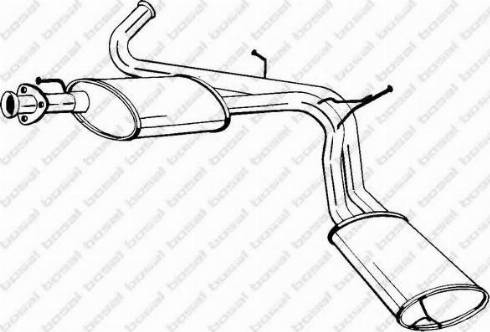 Bosal 282-421 - Silenziatore posteriore autozon.pro