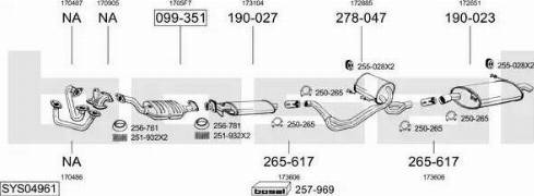 Bosal SYS04961 - Impianto gas scarico autozon.pro