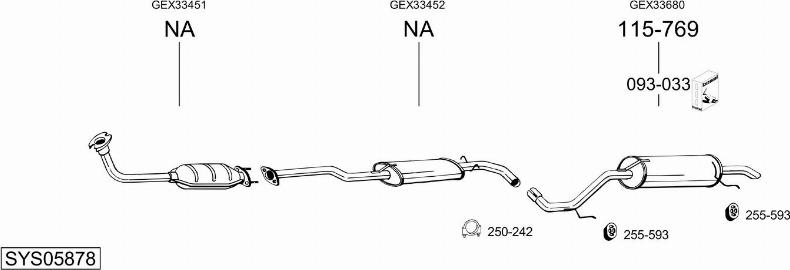 Bosal SYS05878 - Impianto gas scarico autozon.pro