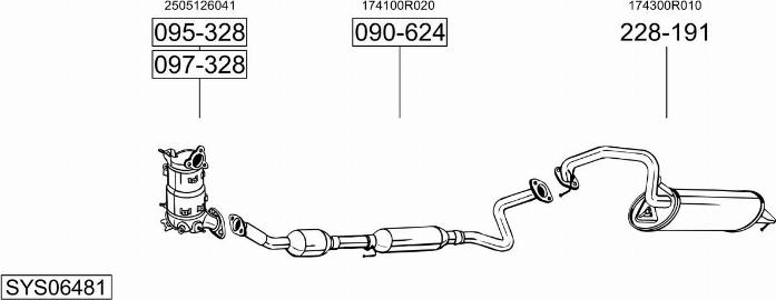 Bosal SYS06481 - Impianto gas scarico autozon.pro