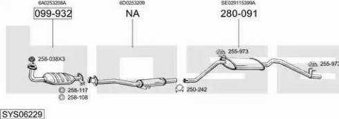 Bosal SYS06229 - Impianto gas scarico autozon.pro