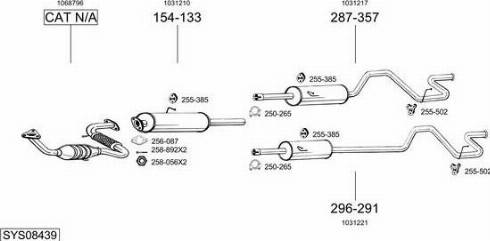 Bosal SYS08439 - Impianto gas scarico autozon.pro