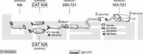 Bosal SYS02924 - Impianto gas scarico autozon.pro