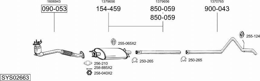 Bosal SYS02663 - Impianto gas scarico autozon.pro