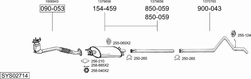 Bosal SYS02714 - Impianto gas scarico autozon.pro