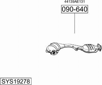 Bosal SYS19278 - Impianto gas scarico autozon.pro