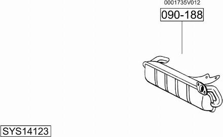 Bosal SYS14123 - Impianto gas scarico autozon.pro