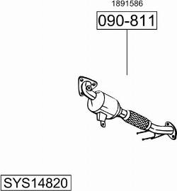 Bosal SYS14820 - Impianto gas scarico autozon.pro