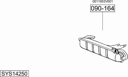 Bosal SYS14250 - Impianto gas scarico autozon.pro