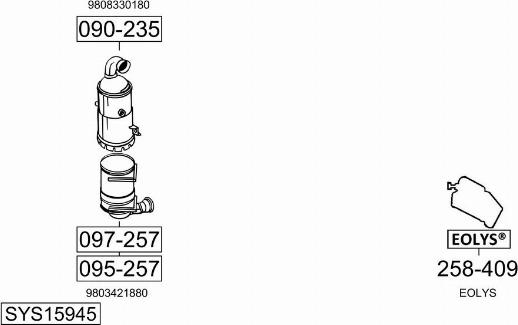 Bosal SYS15945 - Impianto gas scarico autozon.pro