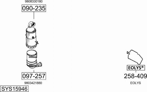 Bosal SYS15946 - Impianto gas scarico autozon.pro