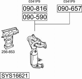 Bosal SYS16621 - Impianto gas scarico autozon.pro