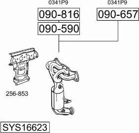 Bosal SYS16623 - Impianto gas scarico autozon.pro