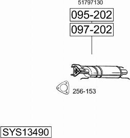 Bosal SYS13490 - Impianto gas scarico autozon.pro